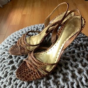 BCBG Leather Sandals